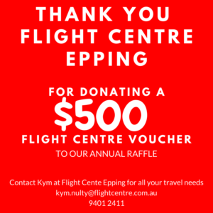 Thank you Flight Centre Epping